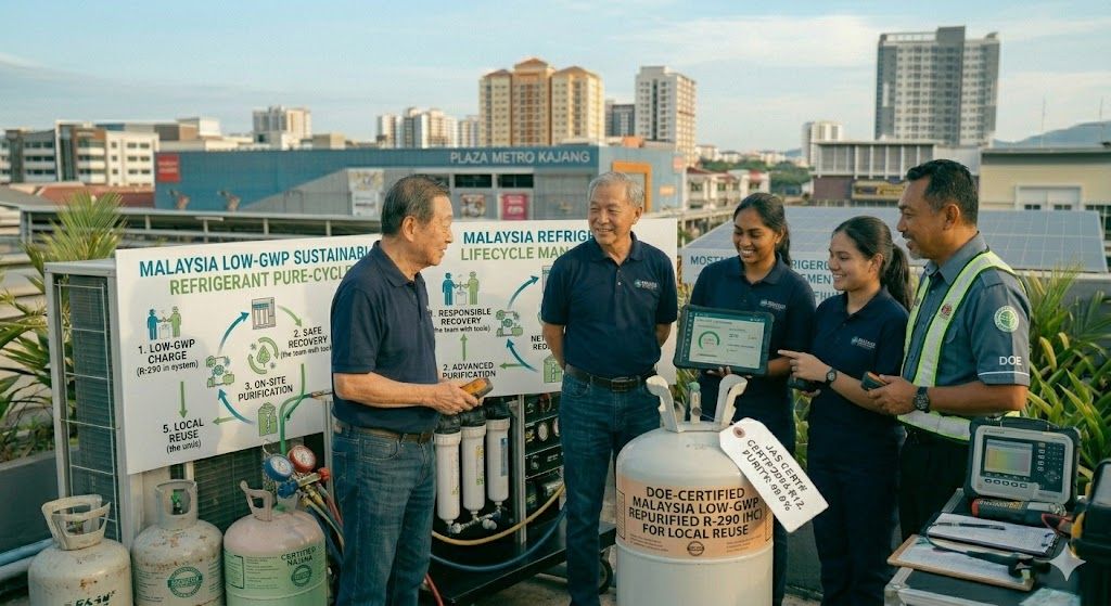 low GWP sustainable refrigerant management Malaysia