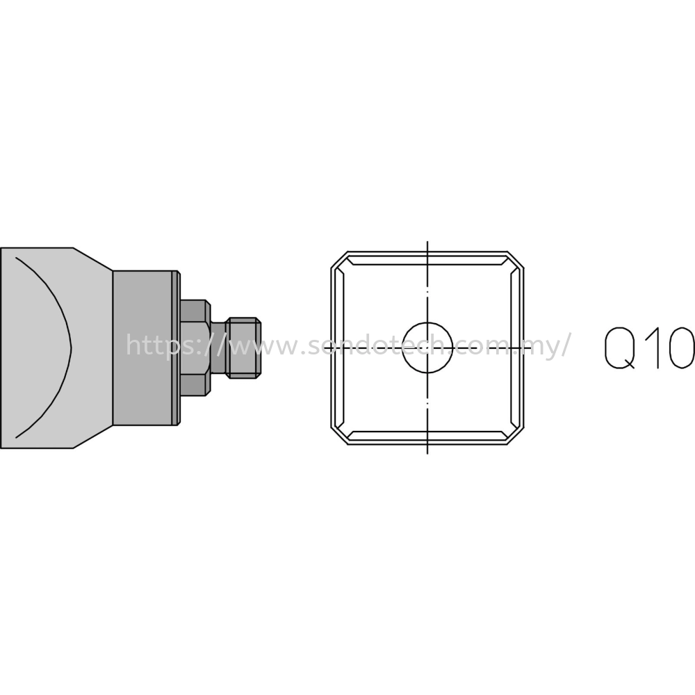 Hot Air Nozzle, 4 Sides Heated Q10