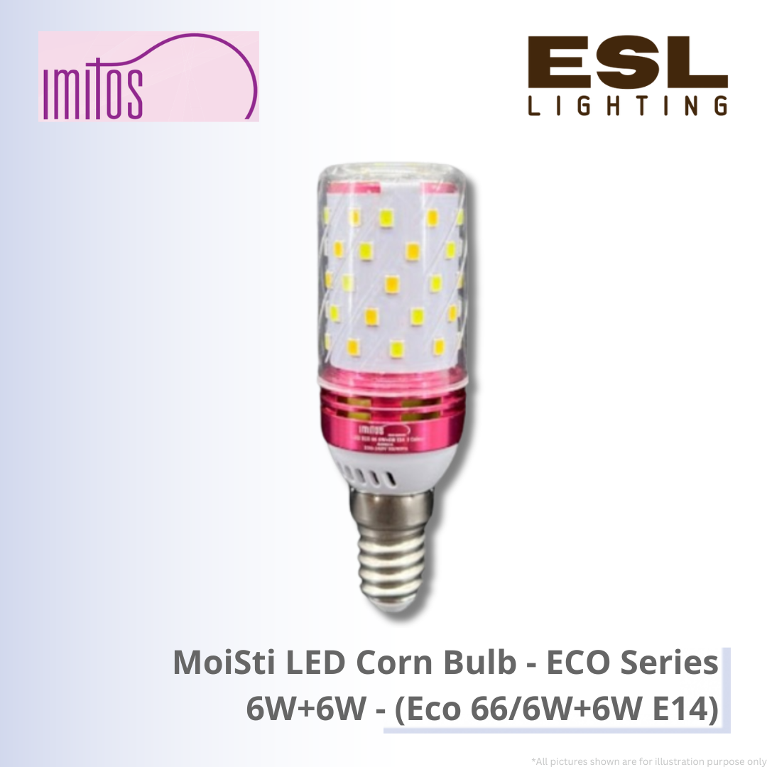 IMITOS MoiSti LED Corn Bulb (ECO Series) 6W+6W - Eco 66/6W+6W E14