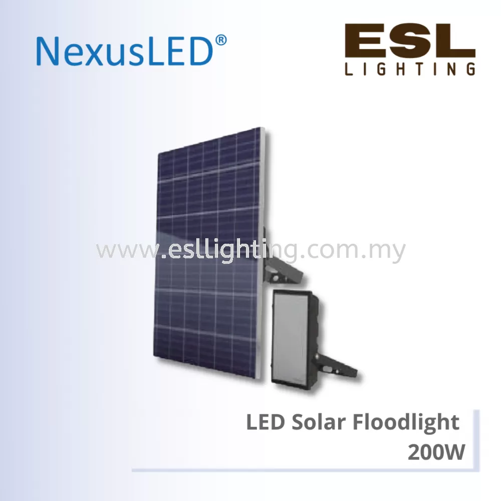 NEXUSLED LED Solar Floodlight 200W [SIRIM] IP66