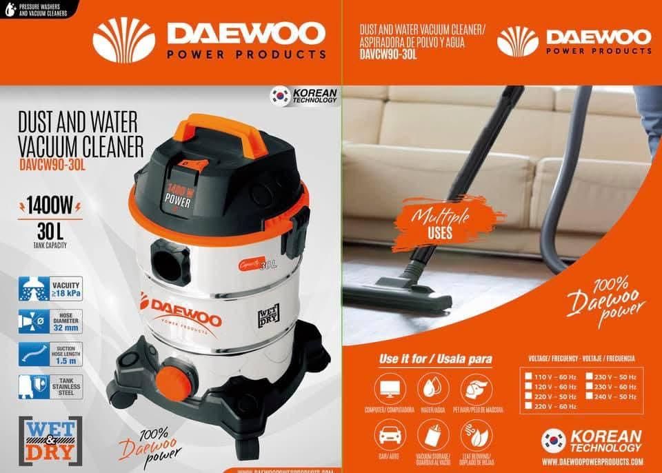 DAEWOO 30L Dust and Water Vacuum Cleaner DAVCW90-30L