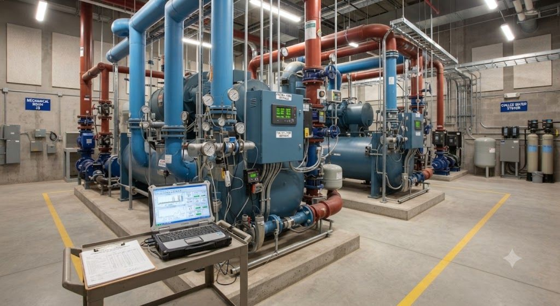 HVAC chiller plant performance auditing