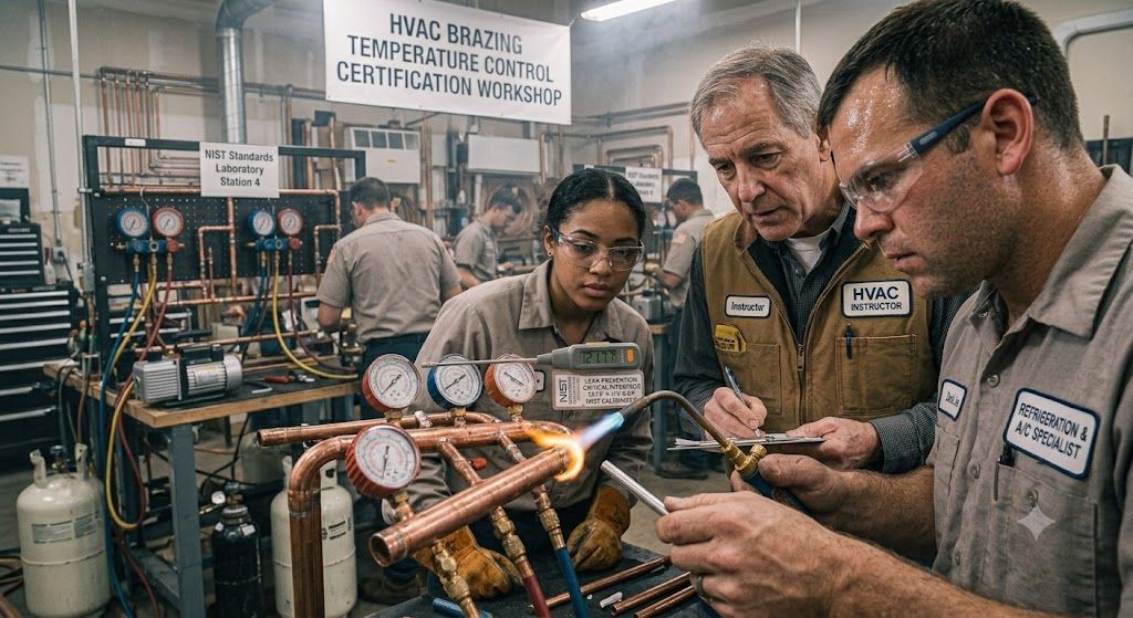HVAC brazing temperature control workshop training