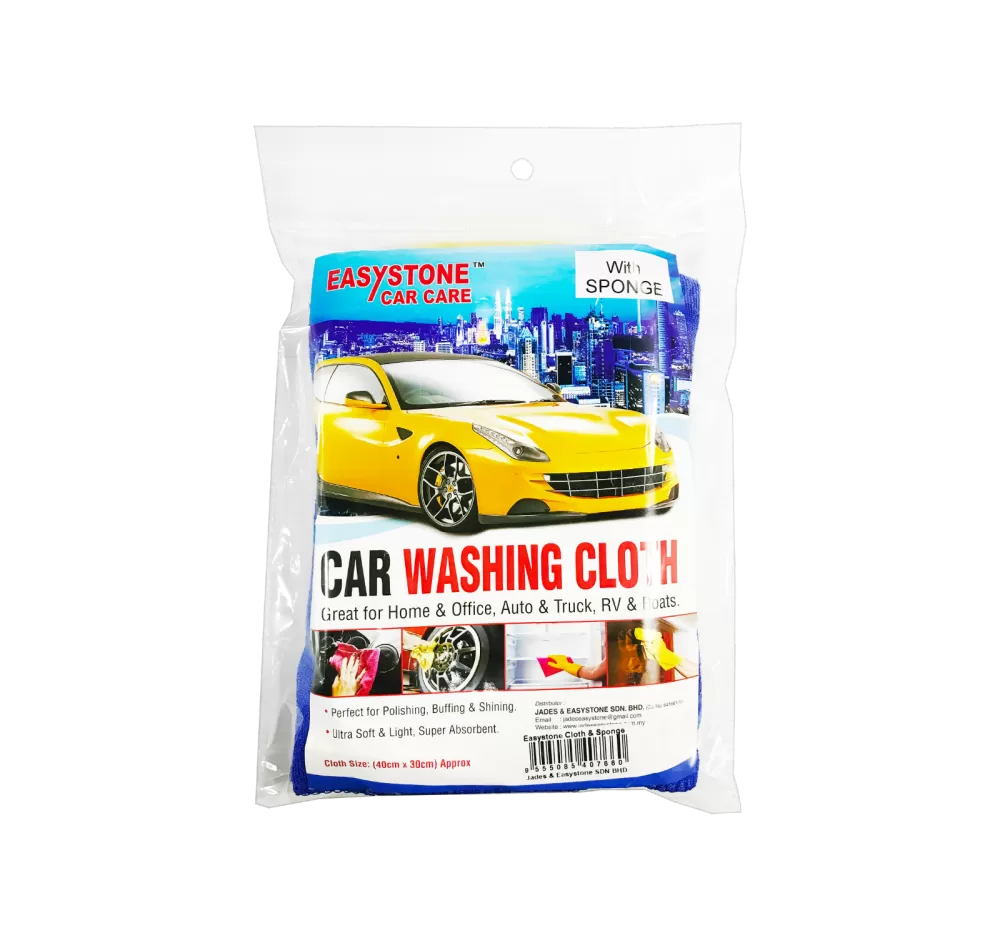 Easystone Car Washing Cloth + Sponge