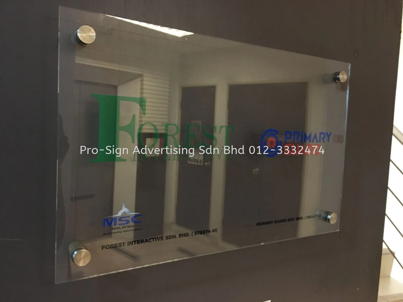 ACRYLIC UV FLATBED DIRECT PRINTING (FOREST INTERACTIVE, CYBERJAYA, 2020)