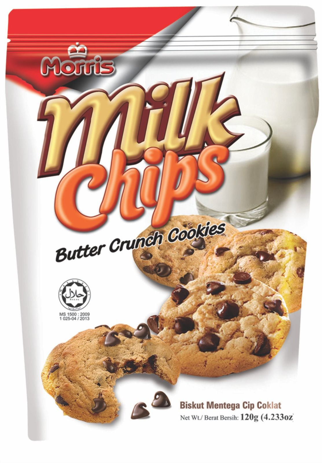 Morris Milk Chips Butter Crunch Chocolate Chip Cookies (120g)