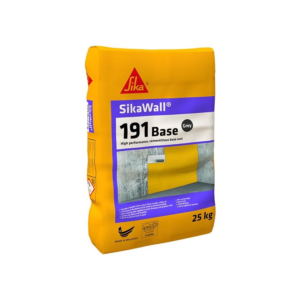 SikaWall庐-191 Base High performance, cementitious base coat for internal wall