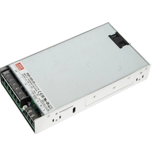 Mean Well Low Profile Switching Power Supply Single Output RSP-500-24 500Watt 24VDC MeanWell Enclosed PFC