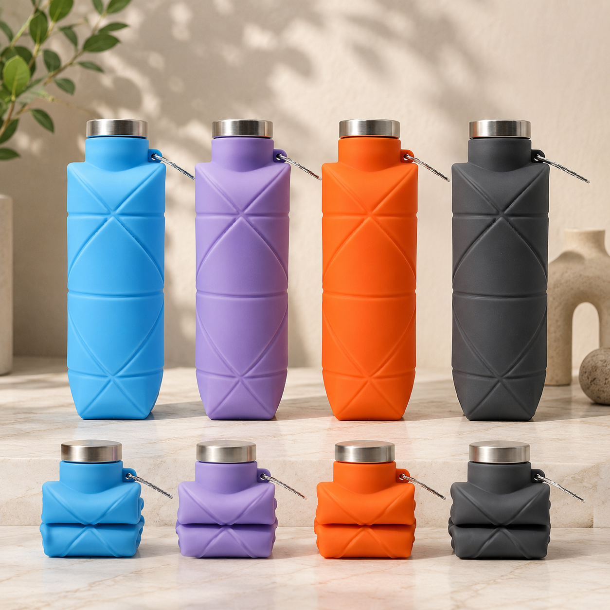Collapsible Silicone Water Bottle