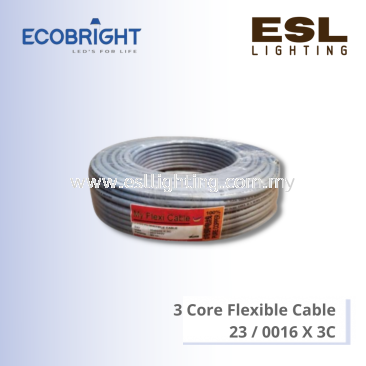 ECOBRIGHT 3 Core Flexible Cable - 23 / 0016 X 3C