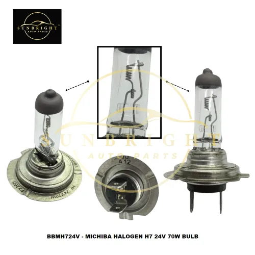 BBMH724V - MICHIBA HALOGEN H7 24V 70W BULB - Sunbright Auto Parts Supply Sdn Bhd