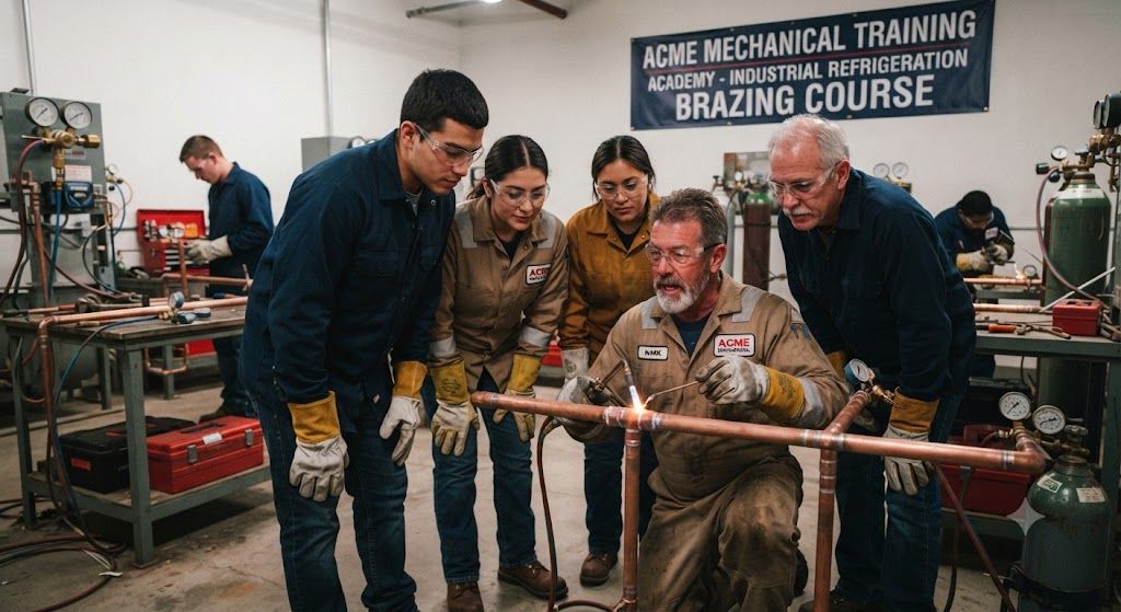 HVAC industrial refrigeration brazing training course