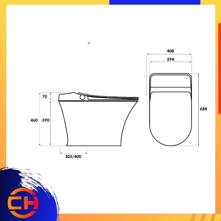 SORENTO INTELLIGENT WATER CLOSETS SRTWC368GE