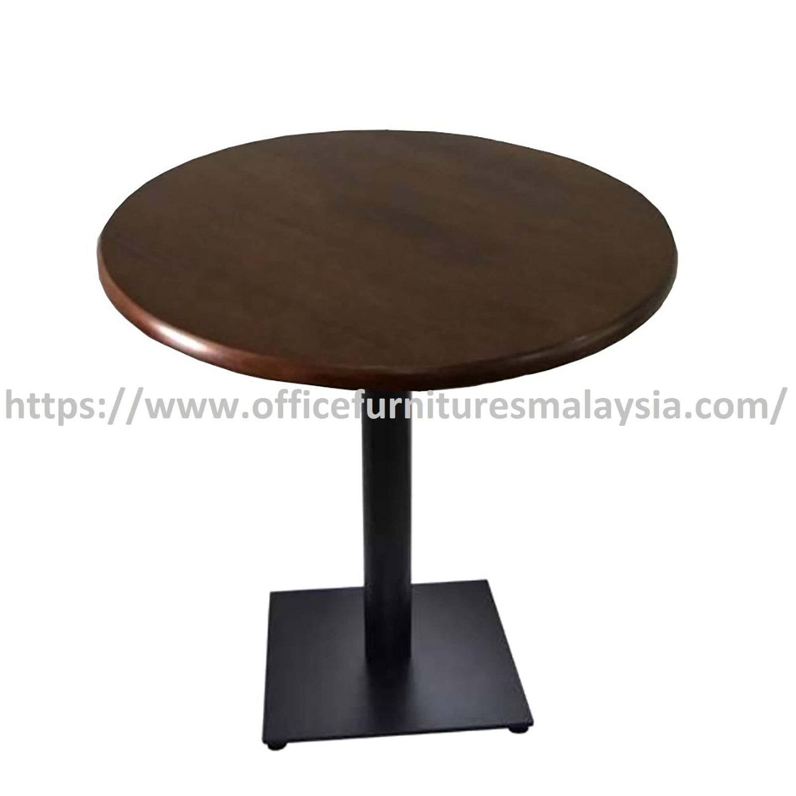 2 ft Low Rubber-Wood Round Table with Mild Steel Leg OFSM09R6060LR