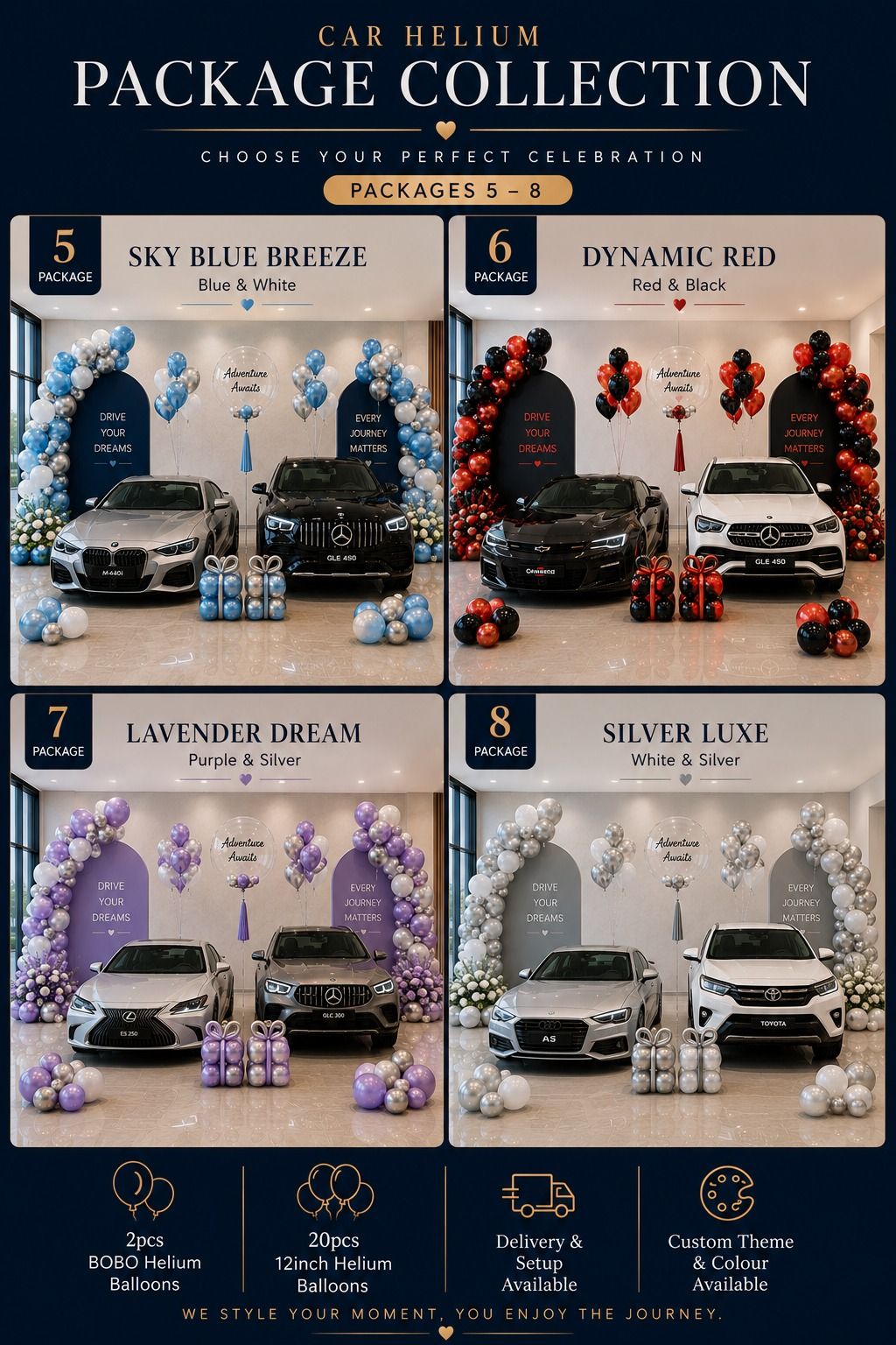 New car delivery ceremony