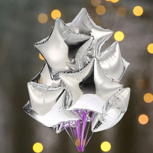 Foil Balloon Star -Silver (FB-18-STSI)