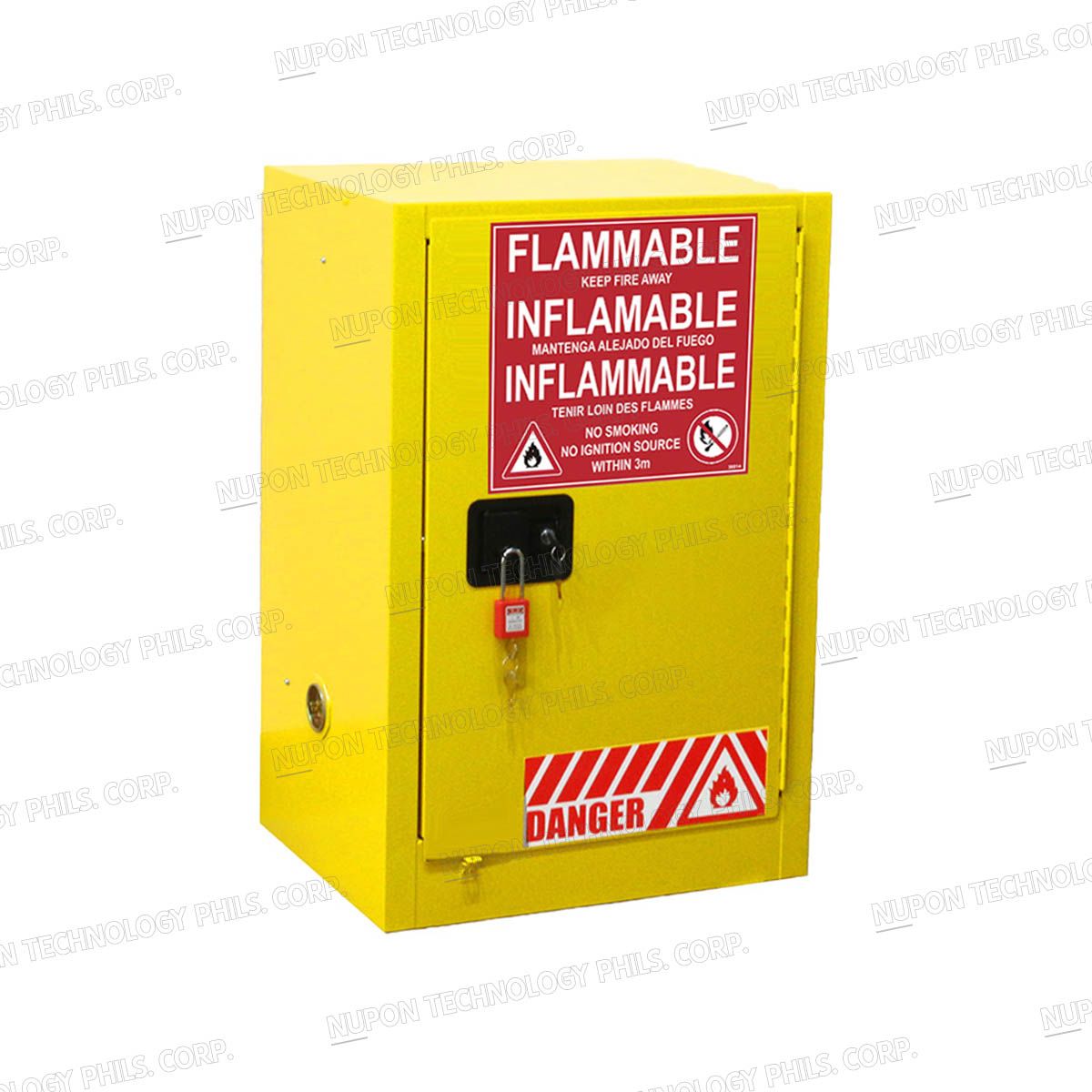 SELF-CLOSING DOOR 12 GAL FLAMMABLE SAFETY CAN STORAGE CABINETS