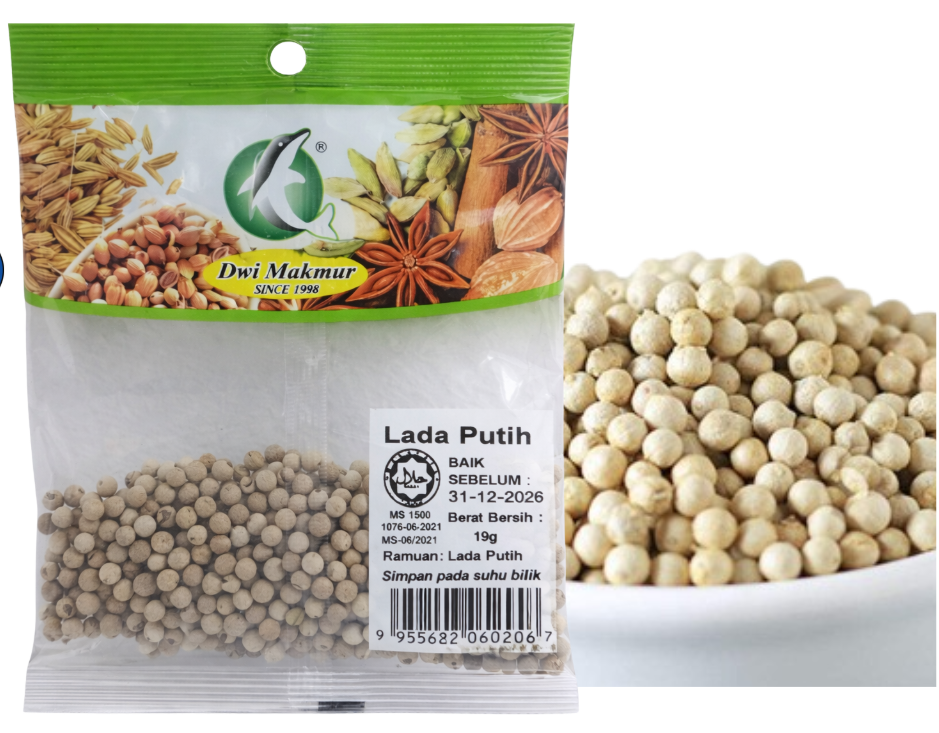 White Pepper 8 Grams RM1.60 X 5 Units C.Dwi Makmur
