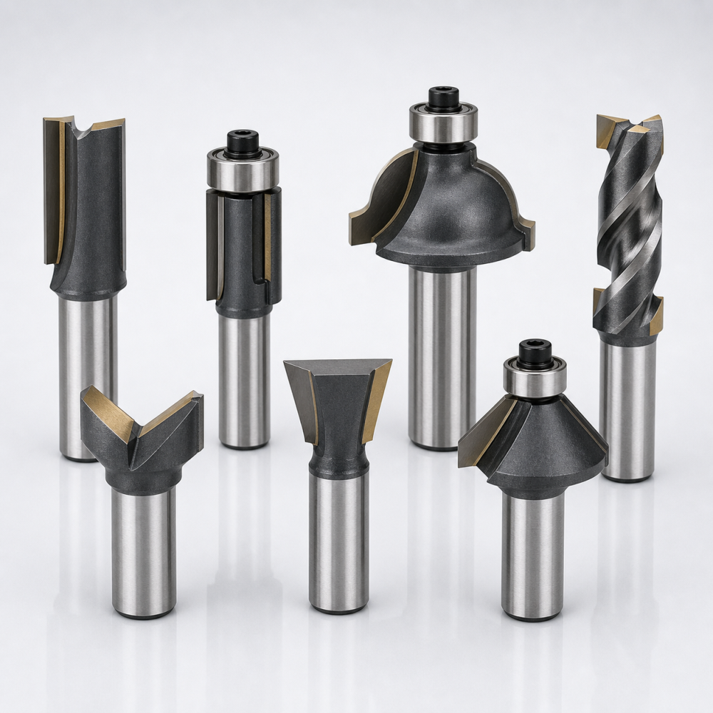 Woodworking router bits