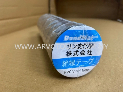 BONDMATE PVC BLACK TAPE 