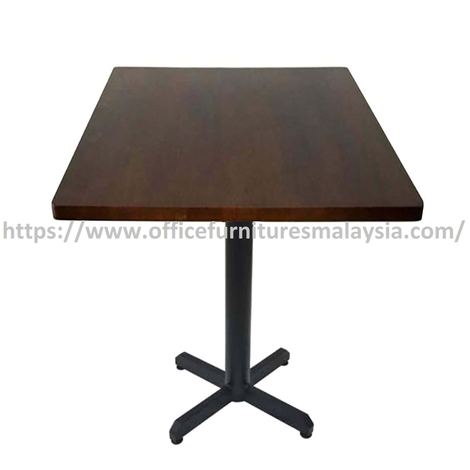2.5ft Modern Low Rubber-Wood Square Table Mild Steel Leg OFSM38R7575LS