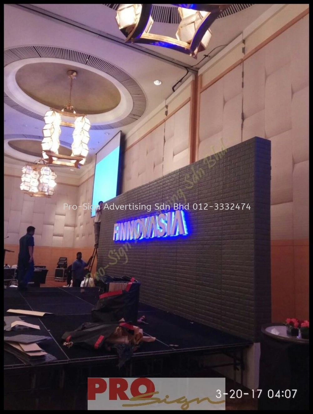 COUNTER BOOTH, FABRIC BACKDROP (FINNOVASIA, KL, 2017)