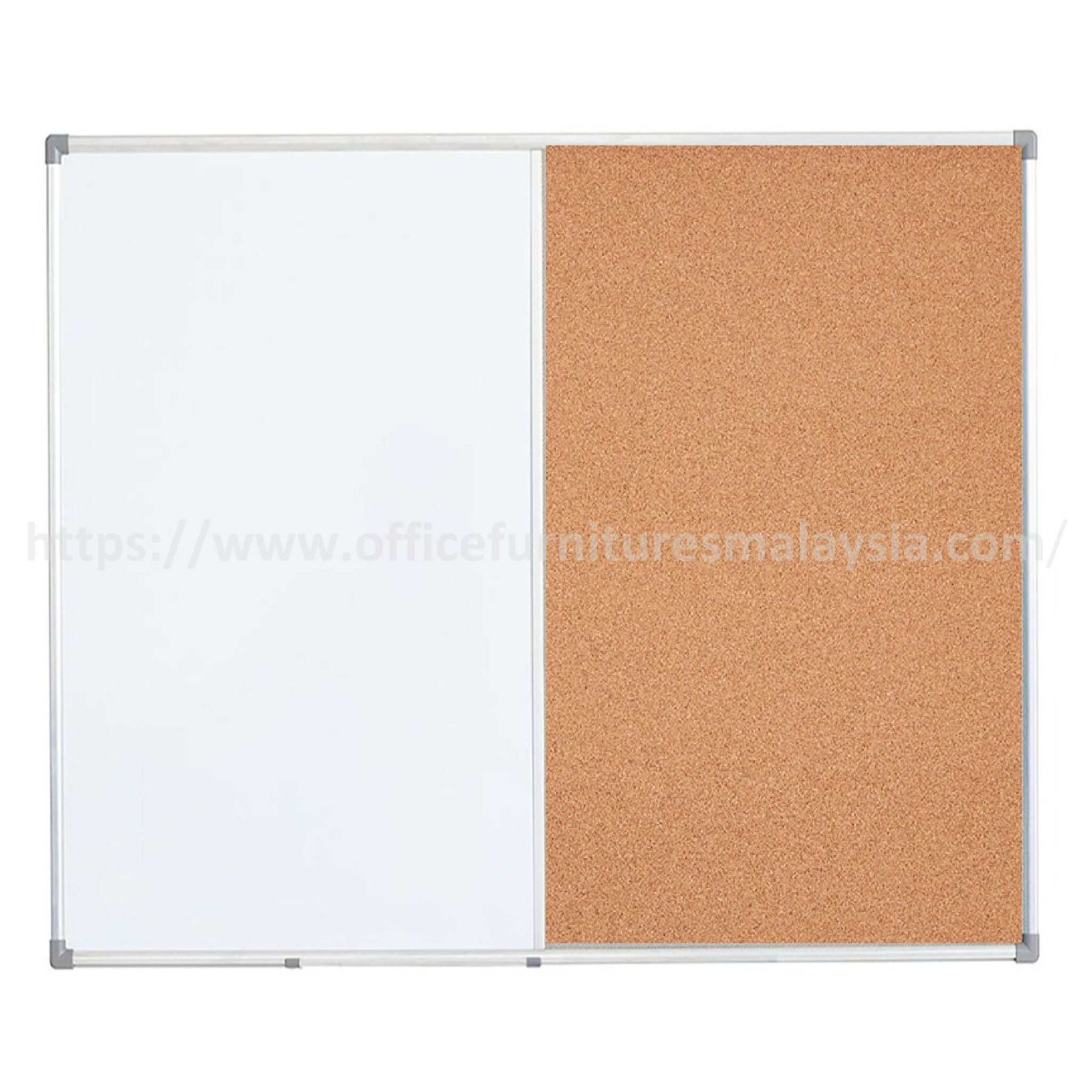 4 ft x 6 ft Aluminium Dual Cork – White Board OFMDUC46