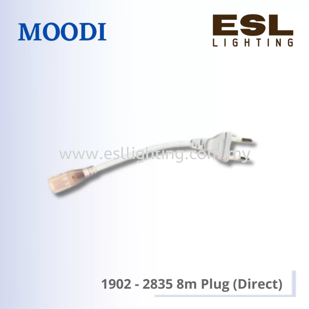 MOODI LED Strip Light Accessories - 1902 2835 8mm Plug (Direct)