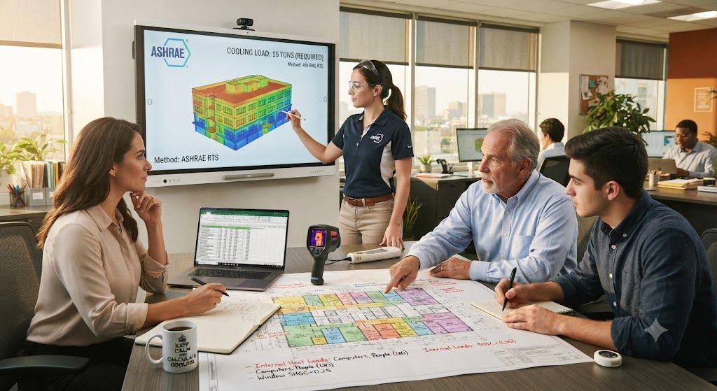 ASHRAE air conditioning cooling load method
