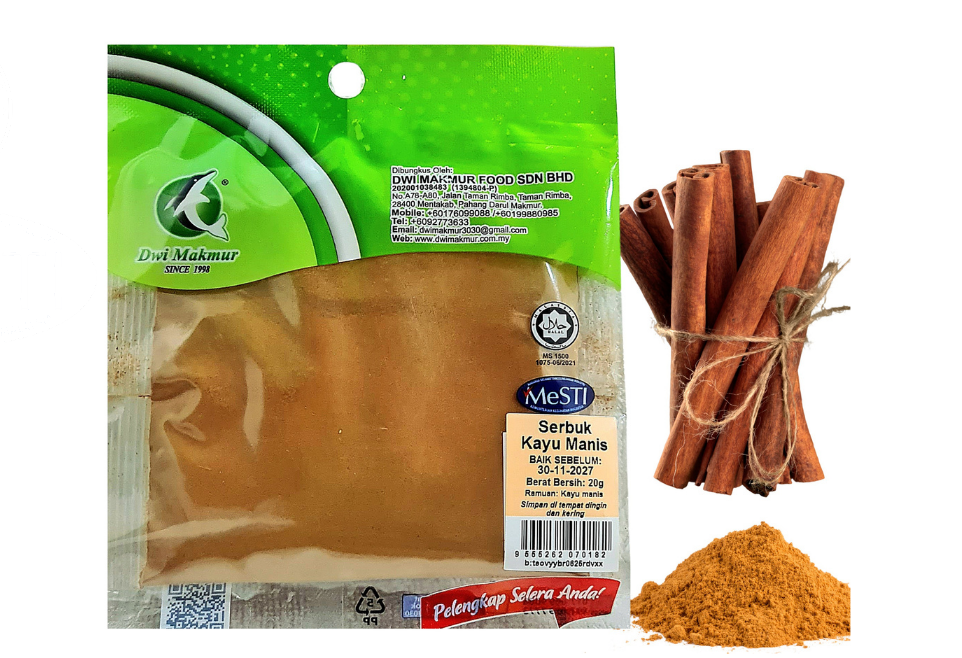 Cinnamon Powder 20 Grams RM3.00 X 5 Units C.Dwi Makmur