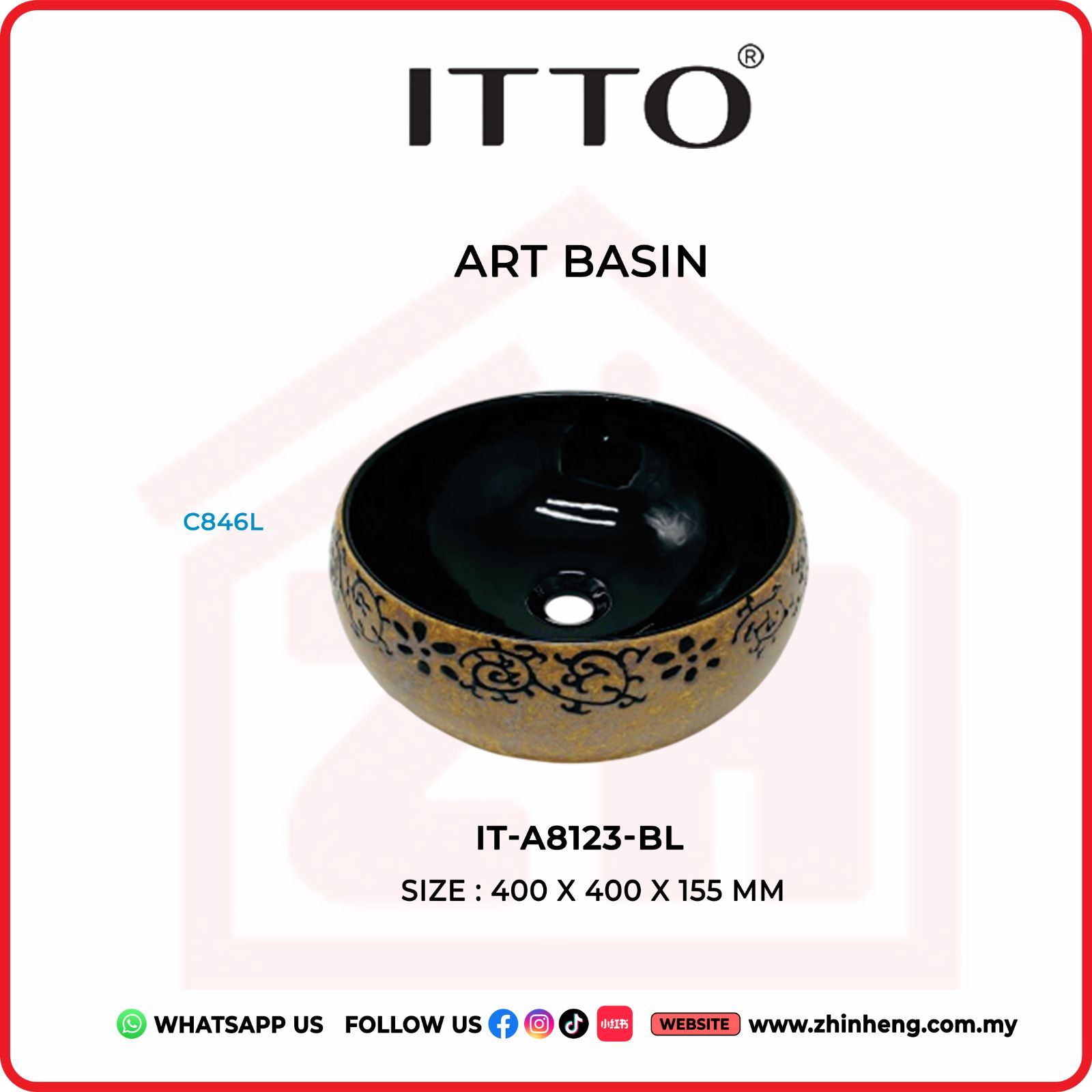 ITTO ART BASIN IT-A8123-BL