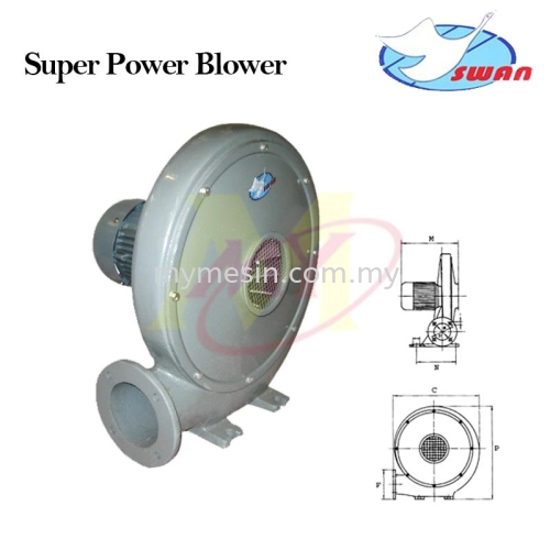 Swan E5 4" 230v Super Power Blower  [Code:4269]