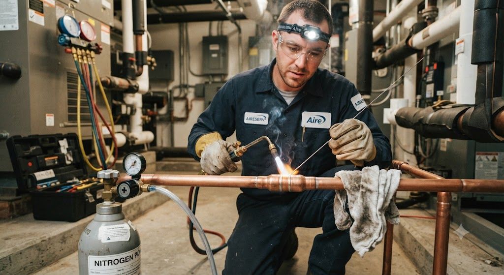 refrigeration system copper brazing installation best practices