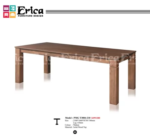 PMG T3004-210 7ft Solid Wood Table Only