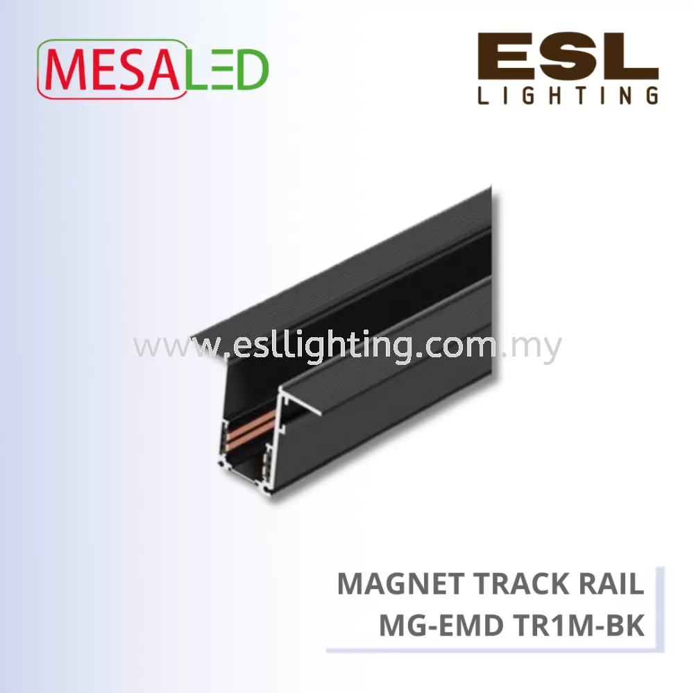 MESALED MAGNETIC TRACK RAIL 1 METER - MG-EMD TR1M-BK