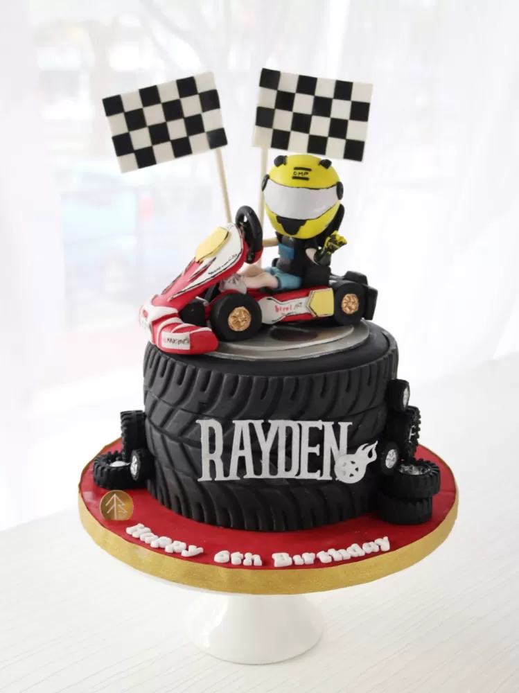 Go Kart Racing Cake