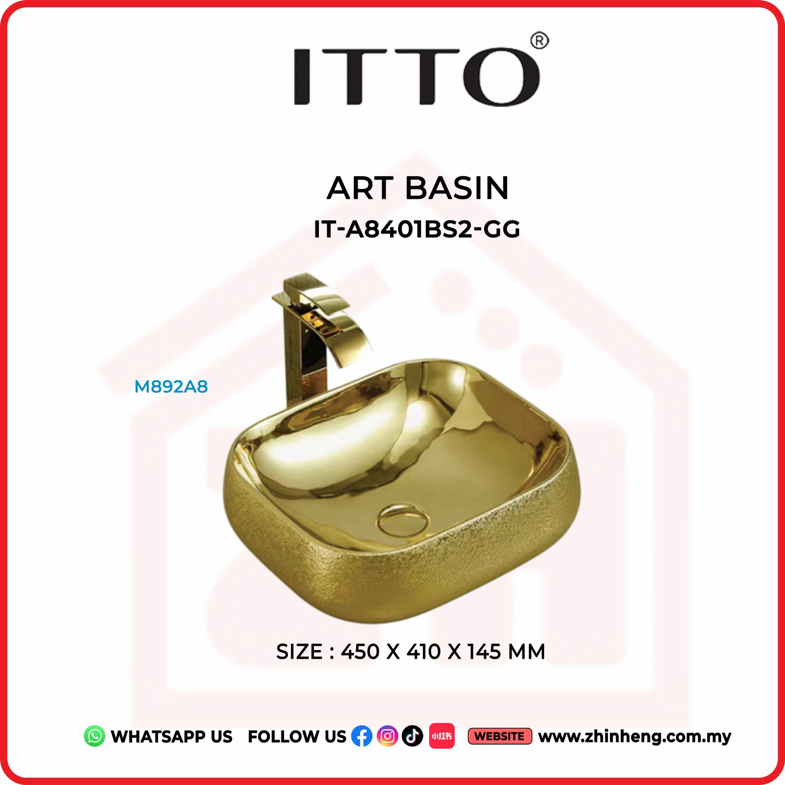 ITTO ART BASIN IT-A8401BS2-GG