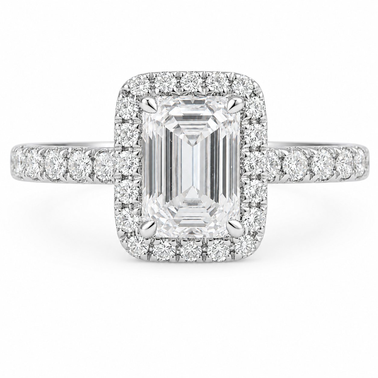 Roman & Co庐 Elyndra Whisper Pav茅 Solitaire Engagement Ring
