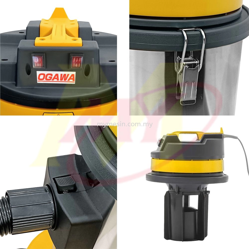 Ogawa BF580 Industrial Heavy Duty Vacuum Cleaner 70L Car Wash Vakum Kereta 2000W Vakum Blower (2 Motor)