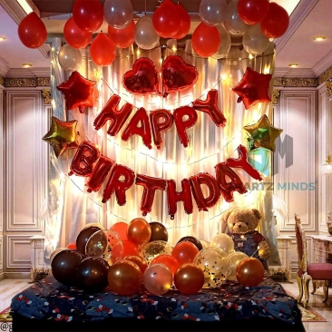 16inch Happy Birthday Foil Balloon Set *Red (16FB-HB-T081-R)