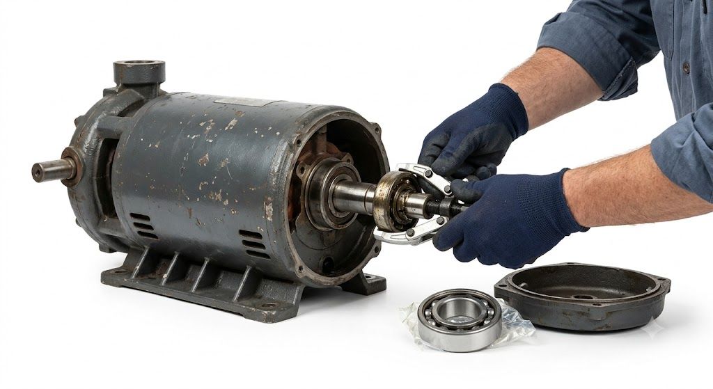 Pump Motor Bearing Replacement