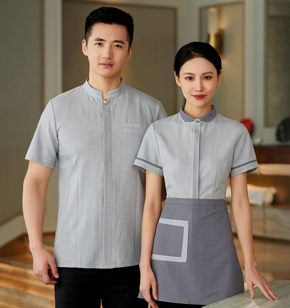 Premium Custom Hotel Uniform | Professional Hospitality Staff Attire | Front Desk, Concierge, Housekeeping & Management Uniform