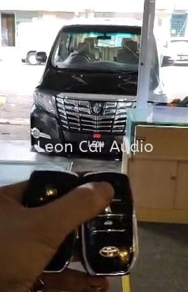 Leon Toyota Alphard ANH10 PKE Fully Keyless intelligent smart alarm system with Push start button and engine auto start