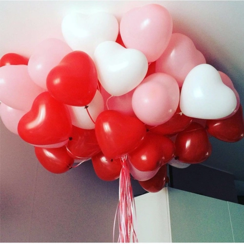  11inch Standard Heart Shape Balloons -Red 100pcs (B-SH11-230P)