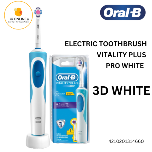 Oral-B Vitality Plus 3D Prowhite Electric Toothbrush (3D WHITE) *4660 ORAL  CARE KID Malaysia, Johor Supplier, Distributor, Importer, Supply | Unique  Image Sdn Bhd
