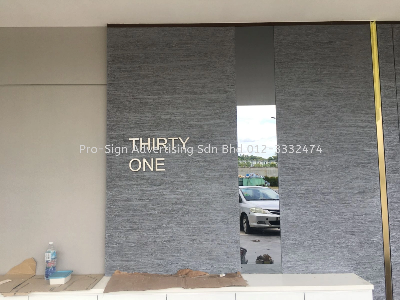 STAINLESS STEEL BOX UP ADDRESS SIGNAGE (31, 2021, SUNGAI LONG)