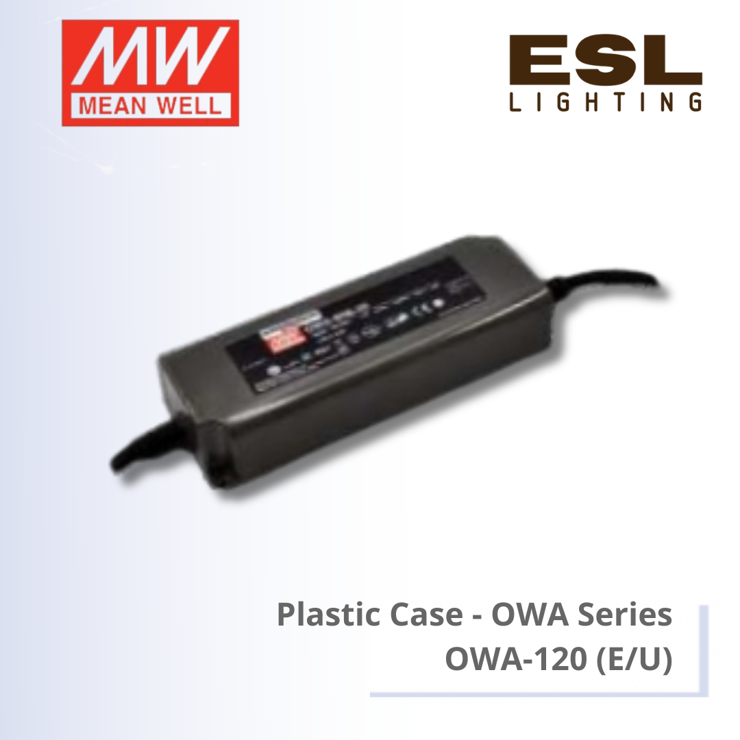 MEANWELL Plastic Case OWA Series - OWA-120(E/U)