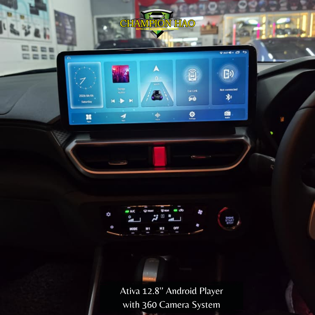 ATIVA 12.8'' ANDROID MULTIMEDIA PLAYER WITH 360 CAMERA SYSTEM