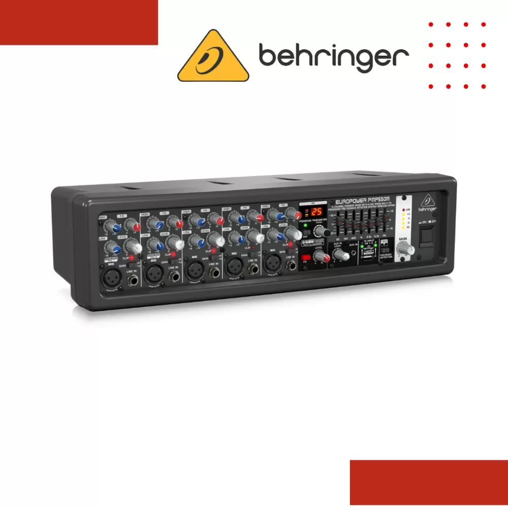 Behringer Europower PMP550M 5-channel 500-Watt Powered Mixer