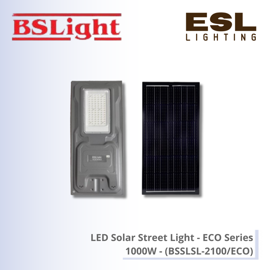 BSLight LED Solar Street Light (ECO Series) 1000W - BSSLSL-2100/ECO IP65 [SIRIM]